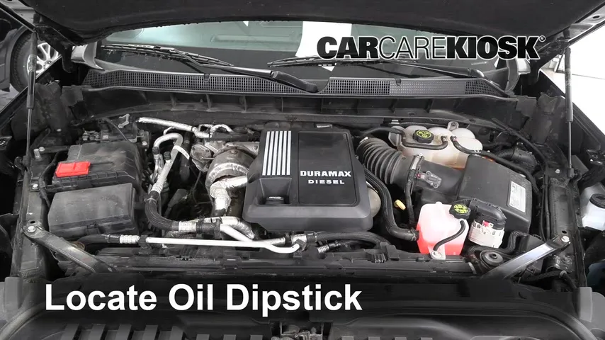 2021 Chevrolet Silverado 1500 High Country 3.0L 6 Cyl. Turbo Diesel Huile Vérifier le niveau de l'huile